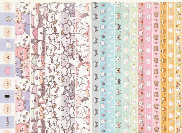Washi Tape - Cartoon Animals