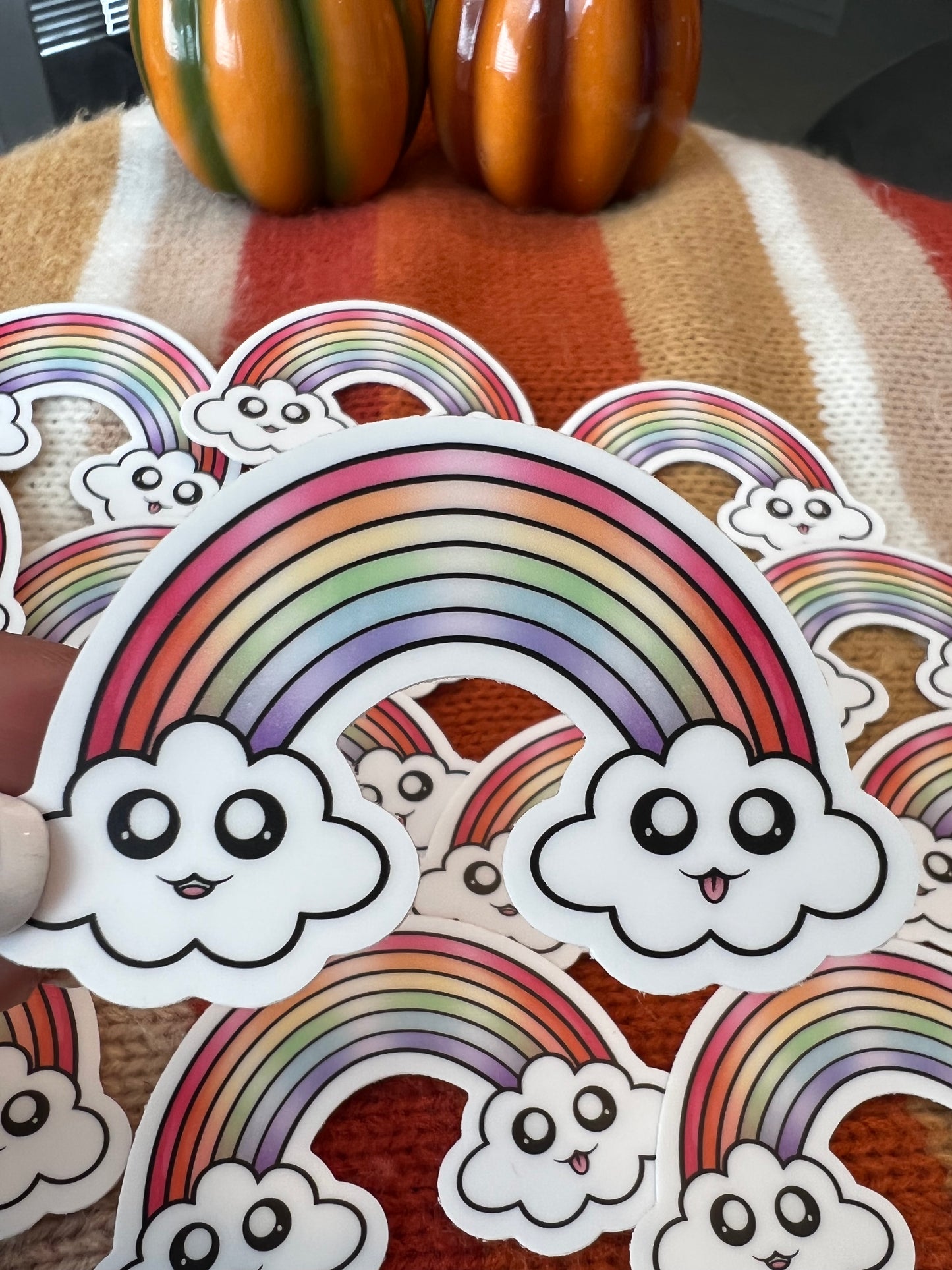 1 Friendly Halloween Rainbow Sticker