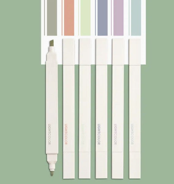 Highlighters - 6pc Double-End Markers