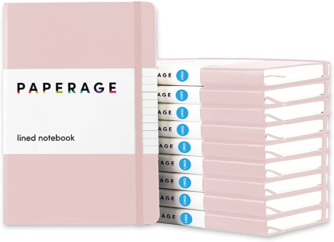 Pink PAPERAGE Lined Journal Notebook