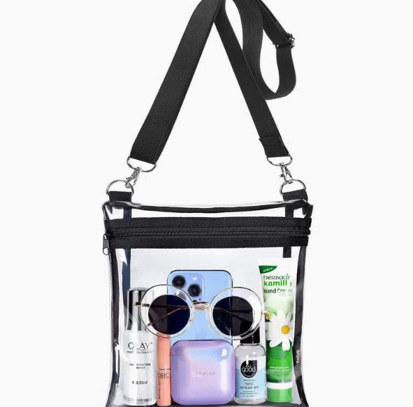 Clear Travel Purse - Clear Crossbody Bag