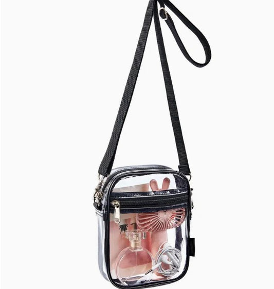 Clear Travel Purse - Clear Crossbody Bag