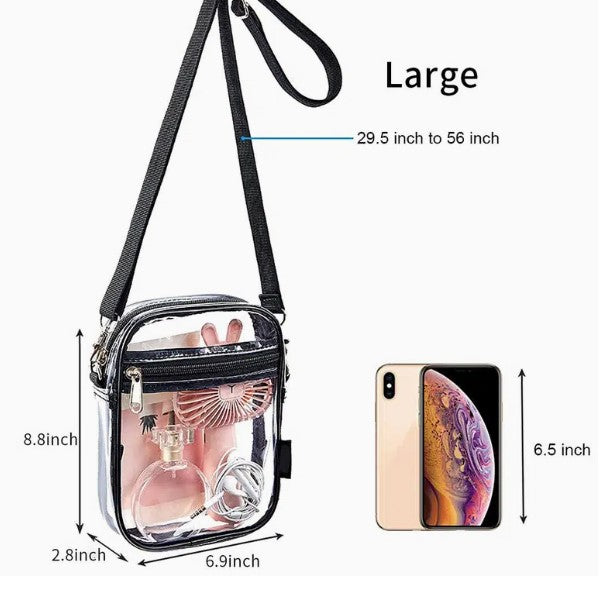 Clear Travel Purse - Clear Crossbody Bag