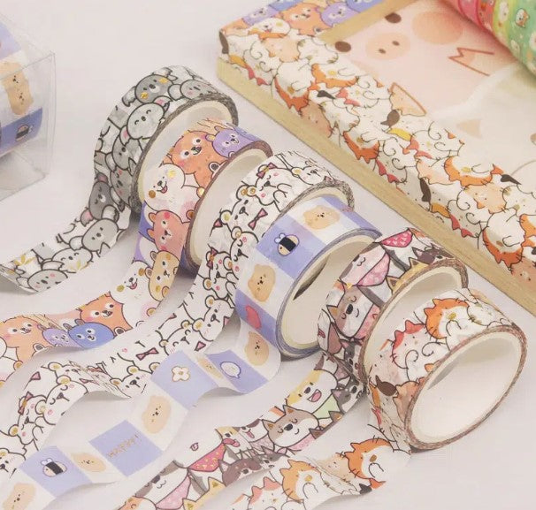 Washi Tape - Cartoon Animals