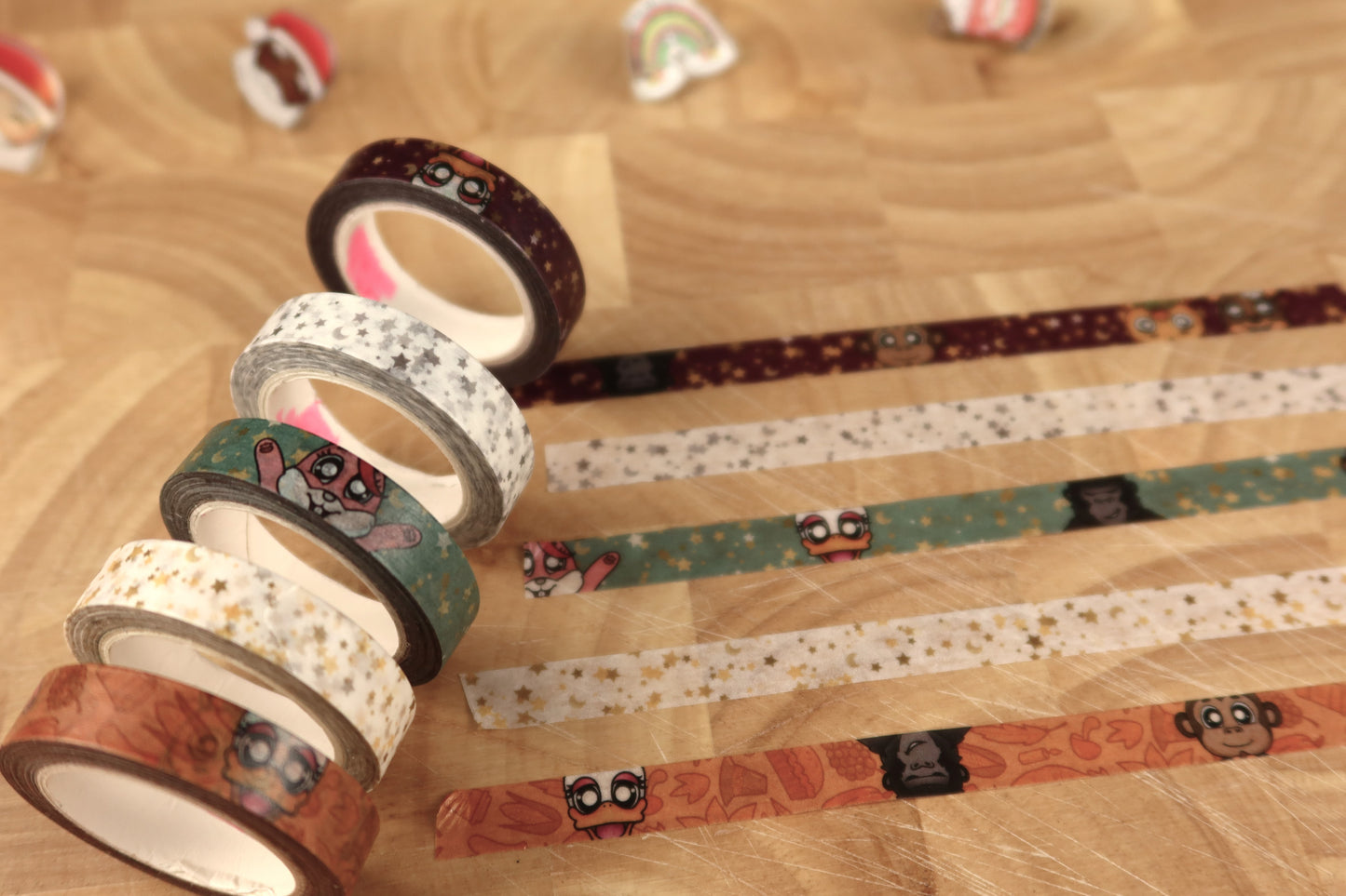 Washi Tape - Family Holiday - 5 Rolls