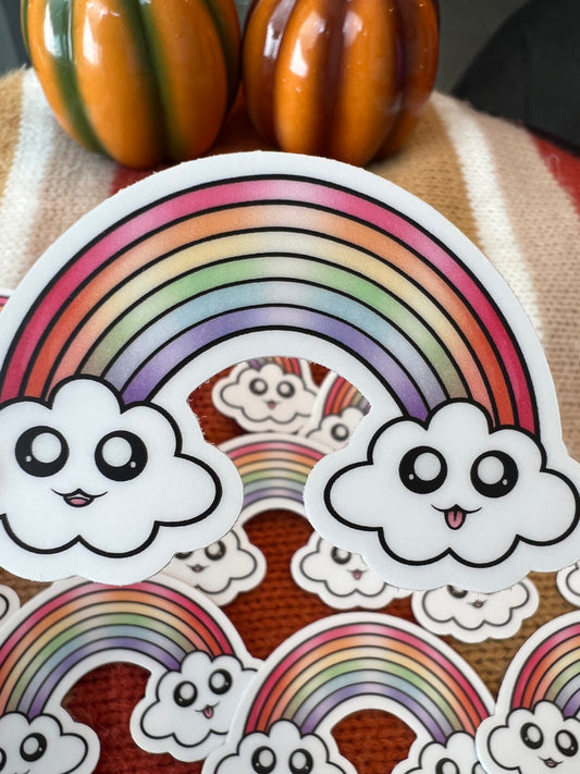 1 Friendly Halloween Rainbow Sticker