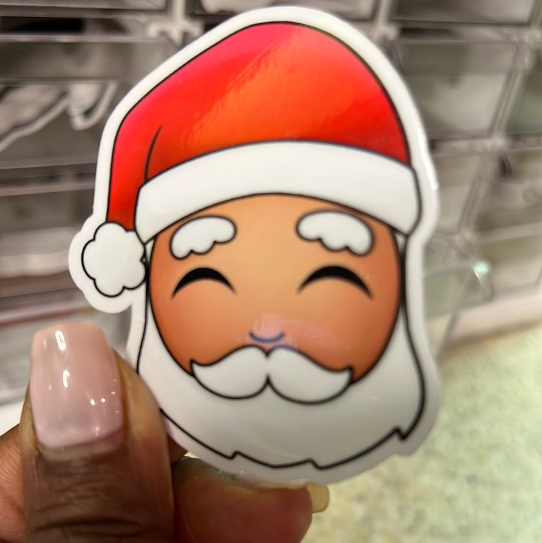 1 Individual Sticker - Happy Santa