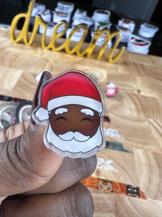 Acrylic Santa Pin