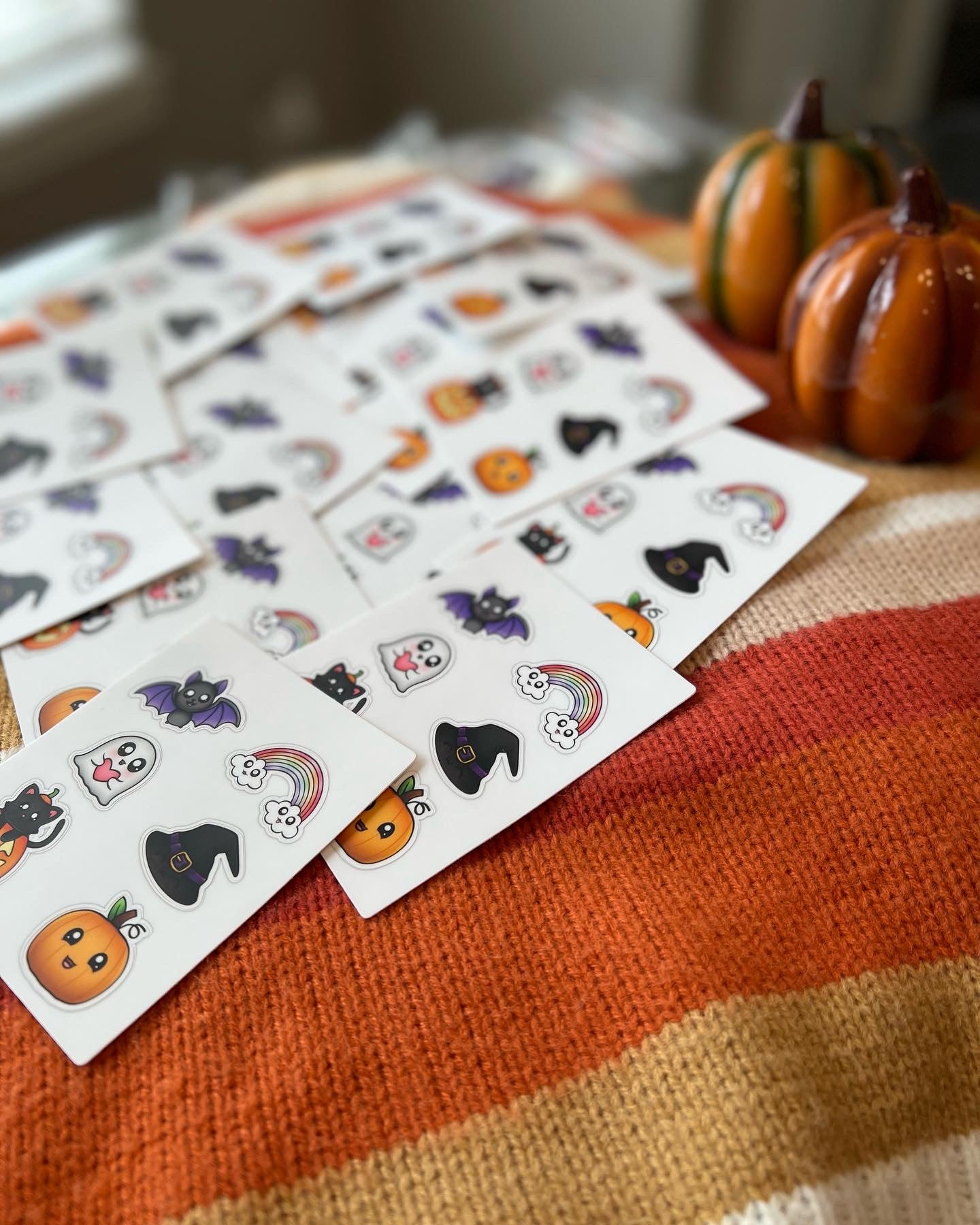 1 Friendly Halloween Sticker Sheet - White