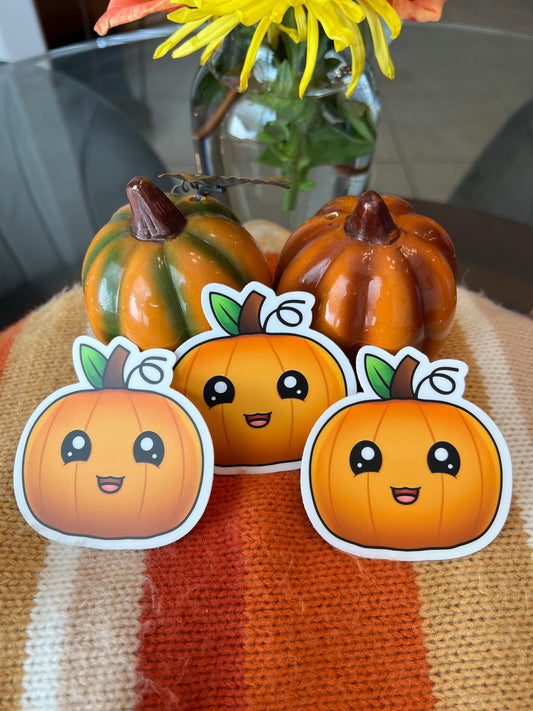 1 Friendly Pumpkin Halloween Sticker